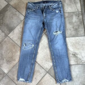 Silver - Elyse Ankle Slim W30/L27